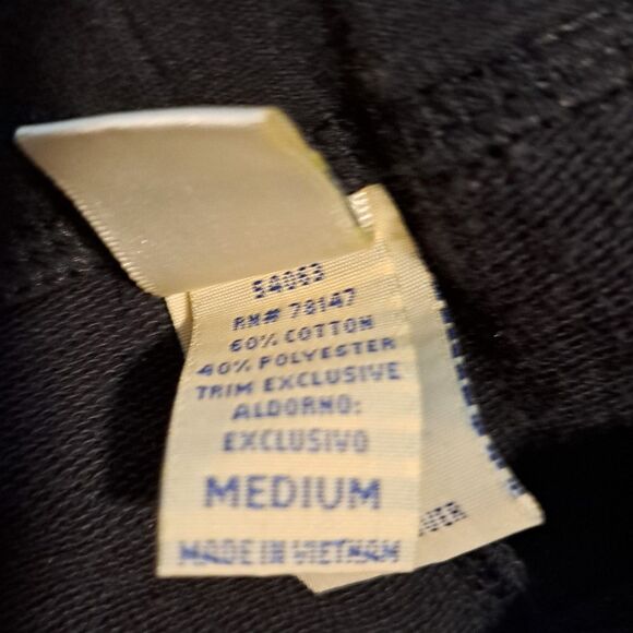 Kavio Black Rhinestone Cross Capris Size M - Picture 5 of 8